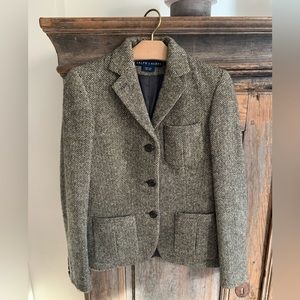 Ralph Lauren herringbone classic women jacket size 2